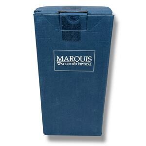 Waterford Crystal Marquis Odyssey Flower Vase 8” Clear Glossy Home Decor Germany